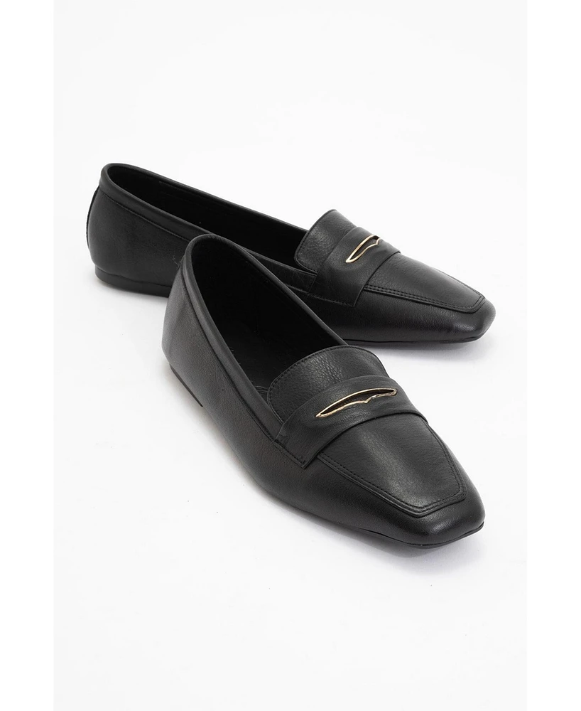 Iridessa Leather Flat Loafers (Women)