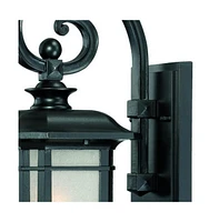 Frosted Linen Glass Lantern Wall Light for Entryway Hallway or Patio