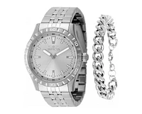 Invicta Men's 48279 Specialty Quartz 3 Hand Silver Dial Watch