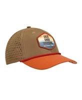 Generic Men's Great Smoky Mountains National Park Rust and Tan 6-Panel Unstructured Hat