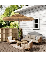 Mondawe Ft Hawaiian Beach Parasol Outdoor Umbrella