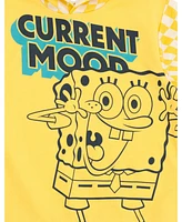 SpongeBob SquarePants Boys French Terry Pullover Hoodie and Shorts Outfit Set
