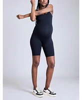 Women's Sleeveless Active Short Maternity Unitard - Motherhood