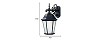Outdoor Domed Hanging Lantern Wall Light – Stylish Lighting for Home & Garden