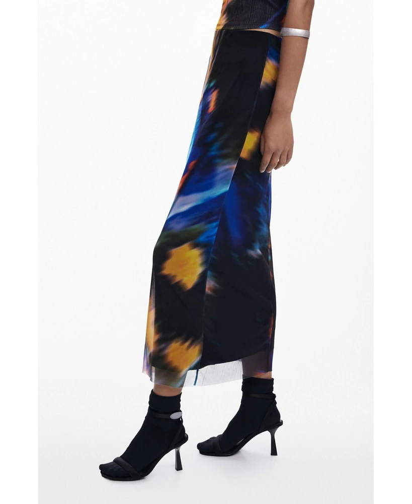 Desigual Women's Skirt designed by Mr. Christian Lacroix