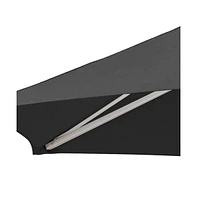 Round Market Patio Umbrella – Polyester Sun Shade for Outdoor Spaces