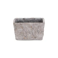 Speckle Glaze Cement Rectangular Pot Planter – Indoor & Outdoor Decorative Pot