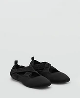 Mango Women's Cross-Sport Ballet Flats