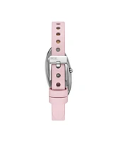 Diesel Women's D-Era Quartz Two-Hand Pink Leather Strap Watch, 39mm