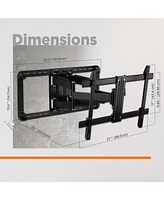 ProMounts Premium Articulating/Full Motion Tv Wall Mount for 37" to 100" Screens up to 150 lbs.