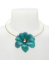 Robert Lee Morris Soho Faux Stone Patina Flora Wire Necklace