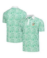 Smith & Quinn Men's Green Arnold Palmer Invitational Geo Print Smitty Polo Shirt
