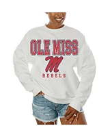 Gameday Couture Women's White Ole Miss Rebels Freestyle Fleece Pullover Sweatshirt