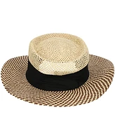Ahead Men's Natural Arnold Palmer Invitational Straw Signature Gambler Hat
