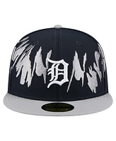 New Era Men's Navy/Gray Detroit Tigers Retro Pattern 59FIFTY Fitted Hat