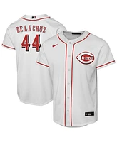 Nike Big Boys and Girls Elly De La Cruz White Cincinnati Reds Home Replica Player Jersey