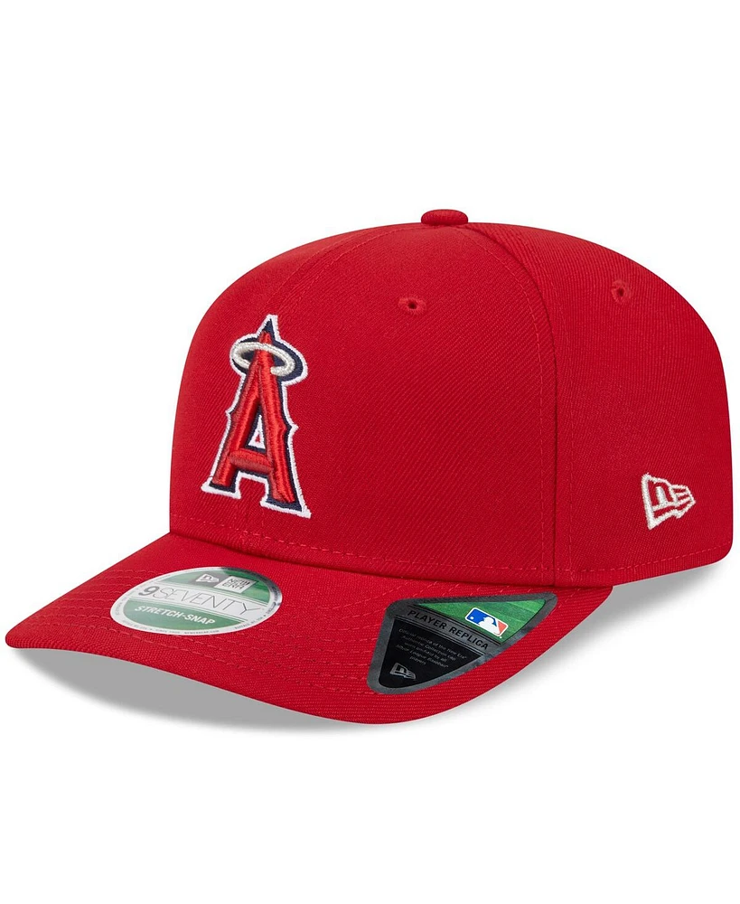 New Era Men's Red Los Angeles Angels Player Replica 9SEVENTY Adjustable Hat
