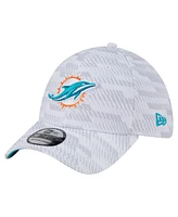 New Era Men's White Miami Dolphins Gameday Graded 39THIRTY Flex Hat