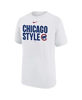 Nike Big Boys and Girls White Chicago Cubs Local Legend T-Shirt