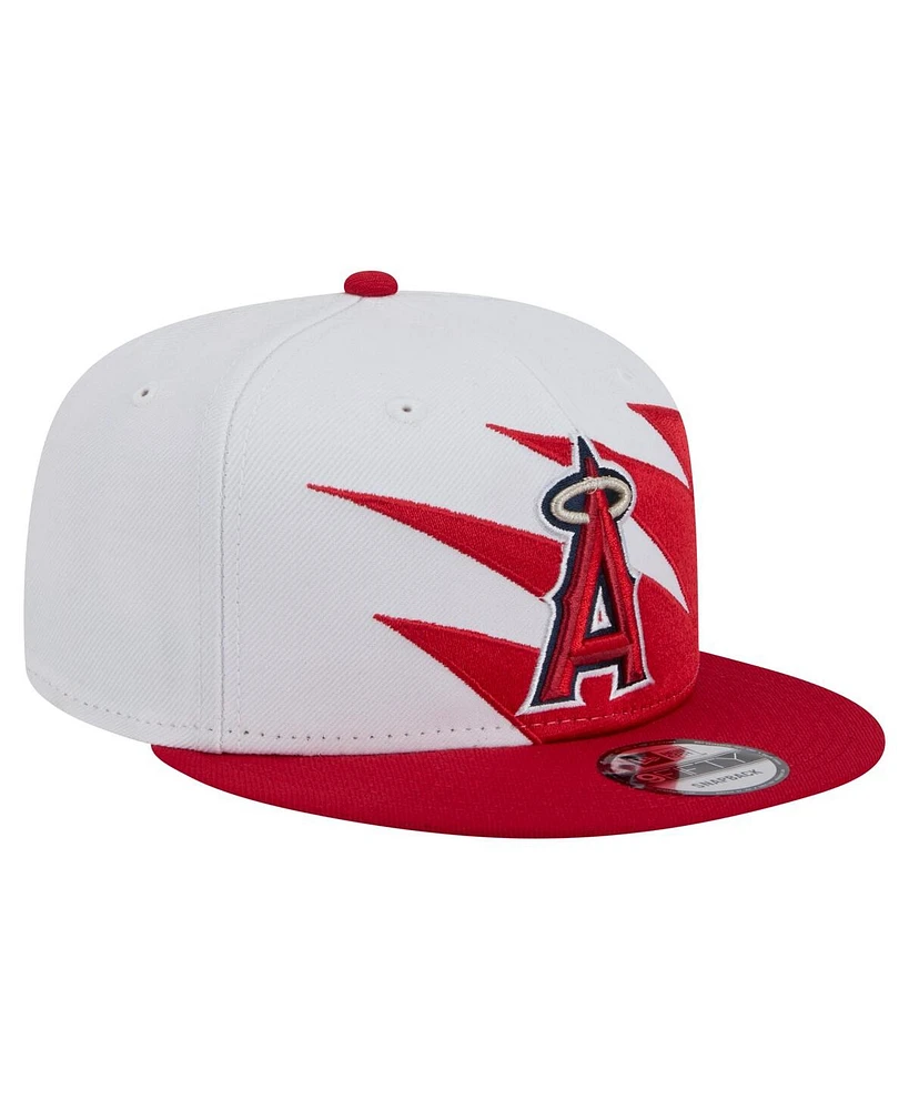 New Era Men's Red/White Los Angeles Angels Jagged 9FIFTY Snapback Hat