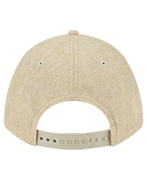 New Era Men's Tan Golden State Warriors Injection Woven A-Frame 9FORTY Adjustable Hat