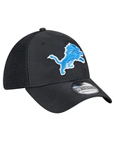 New Era Men's Black Detroit Lions Active Camo 39THIRTY Flex Hat