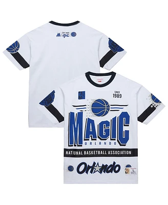 Mitchell & Ness Men's and Women's White Orlando Magic Hardwood Classics Vintage Team Origins Premium T-Shirt