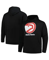 Mitchell & Ness Men's Black Atlanta Hawks Hardwood Classics Big Tall Pullover Hoodie