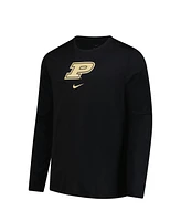 Nike Men's Black Purdue Boilermakers Basketball Shootaround Long Sleeve T-Shirt