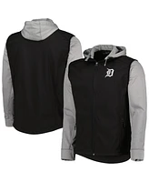 Dunbrooke Men's Black/Heather Gray Detroit Tigers Alpha Full-Zip Jacket
