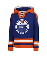 Outerstuff Big Boys and Girls Connor McDavid Royal Edmonton Oilers Must-Have V-Neck Name Number Pullover Hoodie
