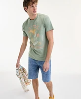Sun + Stone Men's Surf Club Short Sleeve Graphic Crewneck T-Shirt, Exclusively at Macy's