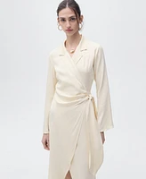 Mango Women's Wrap Midi Dress