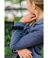 Hope & Henry Toddler Girls Dressy Knit Jacquard Riding Blazer