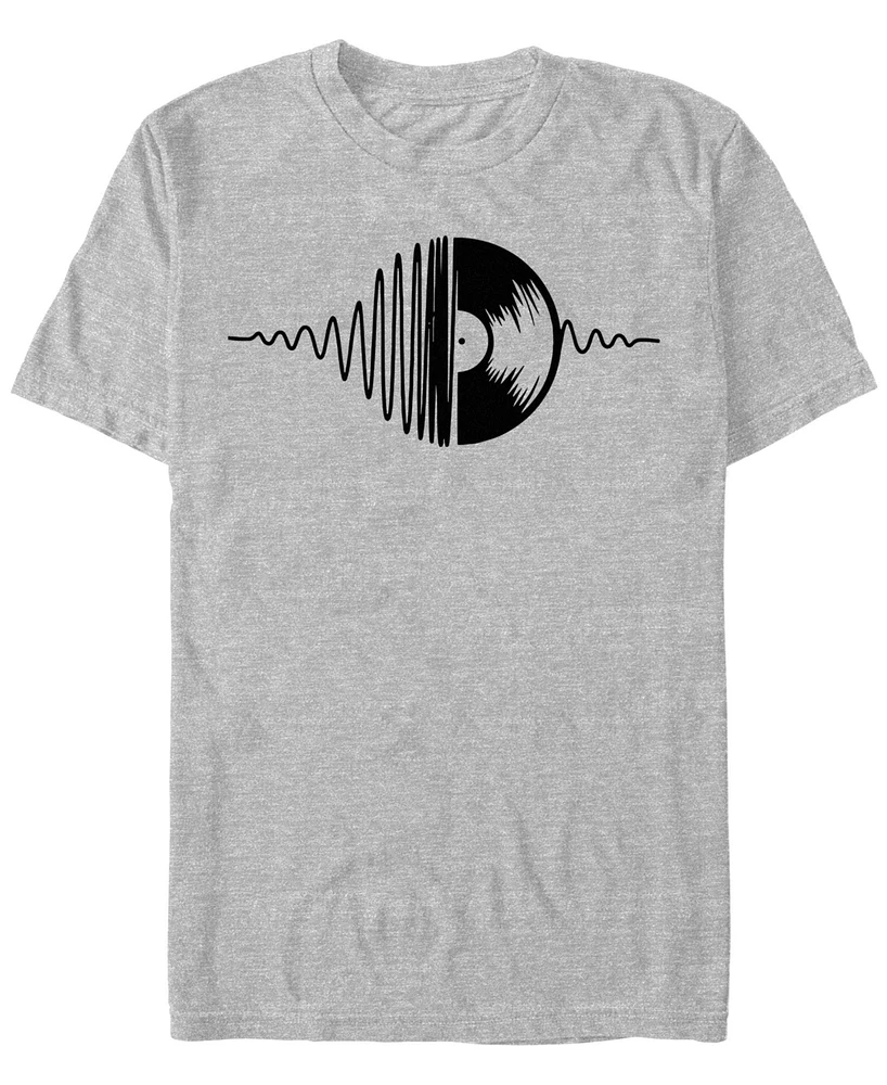 Design By Humans Men's Music Vinyl Short Sleeve T-Shirt