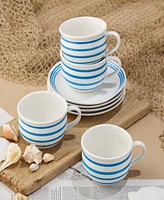 Certified International Dockside Jumbo 4-Pc. Chowder Bowls, Service For 4