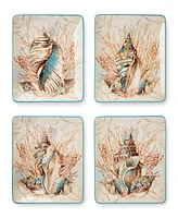 Certified International Escape to the Sea 4-Pc. Dinner Plates, Service For 4