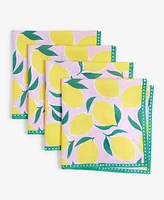 Supra Endura Cotton Lemon Napkin, Set of 4