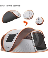 EchoSmile Camping Instant Tent, 6 Person Pop Up Water Resistant Dome Easy Setup for Hiking and Outdoor, Portable Tent with Carry B