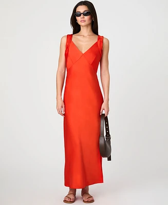 French Connection Women's Ennis Satin Maxi Dress