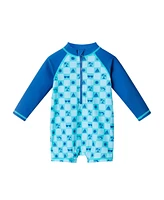 Andy & Evan Baby Boys Beach Theme Swim Romper w/Hat