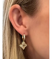 Quatrefoil Cz Drop Earring