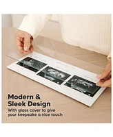 Trio Baby Sonogram Picture Frame, Ultrasound Frames for Nursery, Mom to Be Gifts