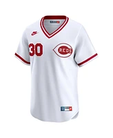 Nike Men's Ken Griffey White Cincinnati Reds Throwback Cooperstown Collection Limited Jersey