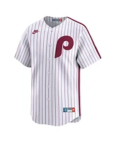 Nike Men's White Philadelphia Phillies Throwback Cooperstown Collection Limited Jersey