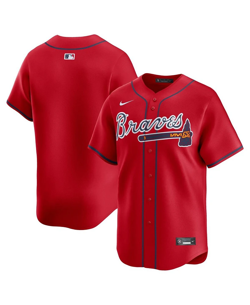 Nike Men's Red Atlanta Braves Alternate Limited Jersey