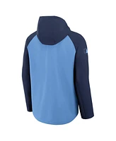 Nike Men's Light Blue/Navy Tampa Bay Rays Authentic Collection Raglan Performance Full-Zip Jacket