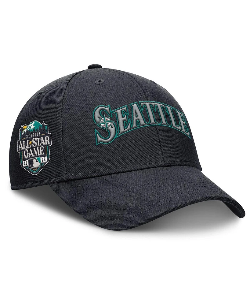 Nike Men's Navy Seattle Mariners Rise Gaberdine Adjustable Hat