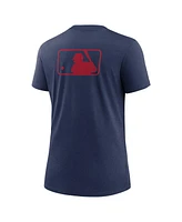 Nike Women's Navy Atlanta Braves Authentic Collection Early Work Tri-Blend T-Shirt