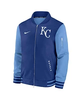 Nike Men's Royal/Light Blue Kansas City Royals Authentic Collection Dugout Full-Zip Bomber Jacket